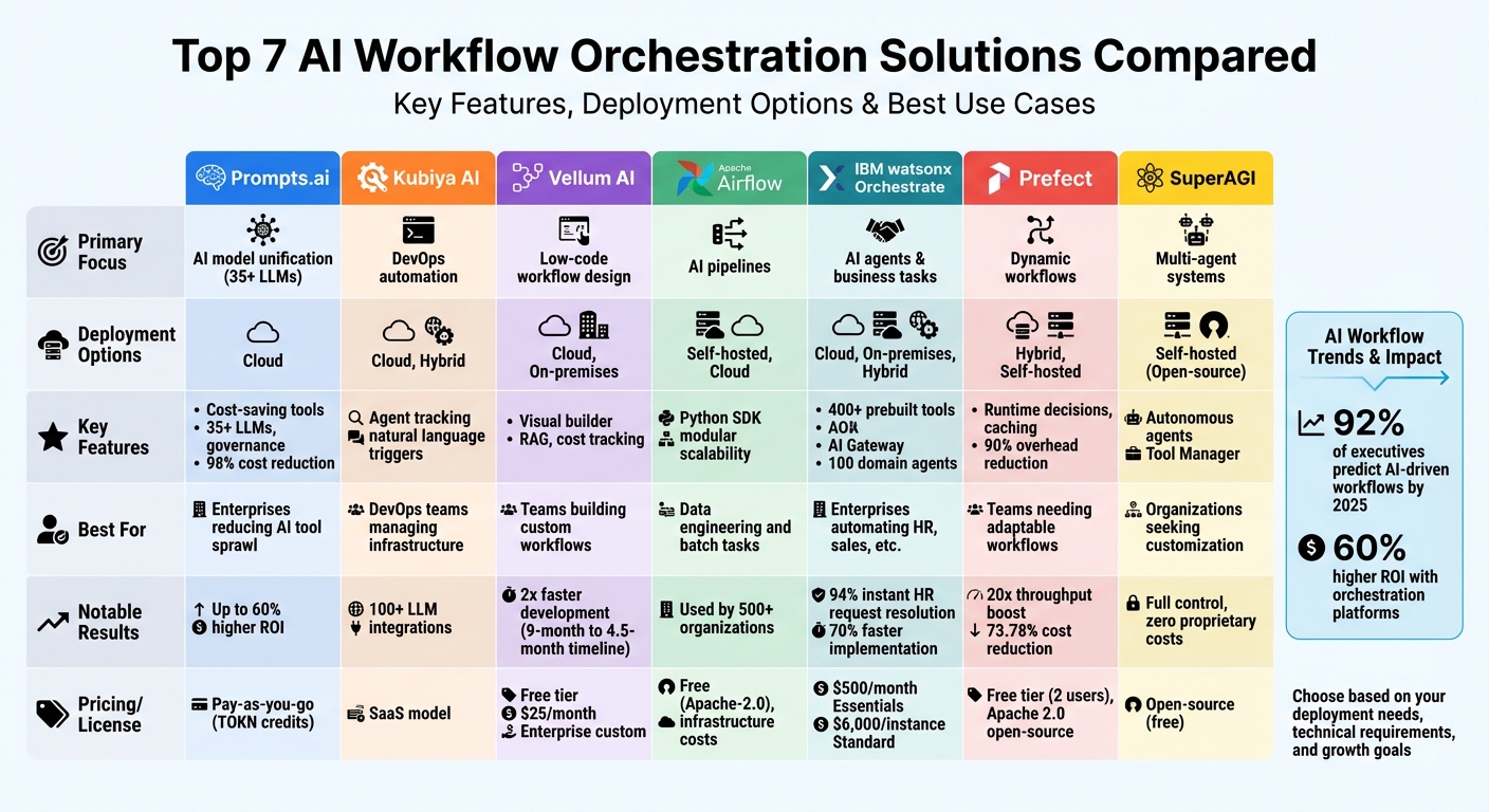 AI Workflow Orchestration Platforms Comparison: Features, Deployment, and Best Use Cases
