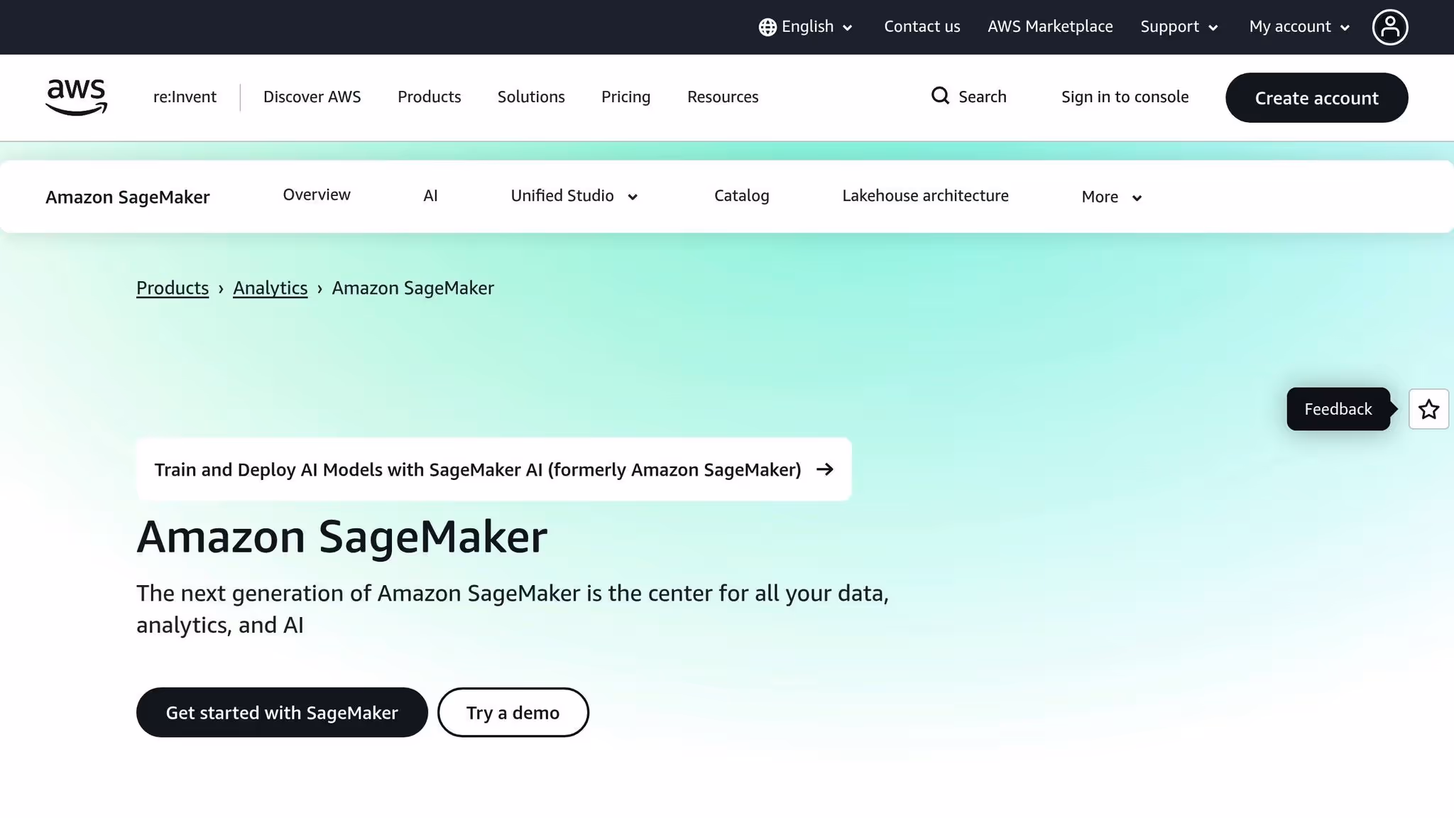 Amazon SageMaker