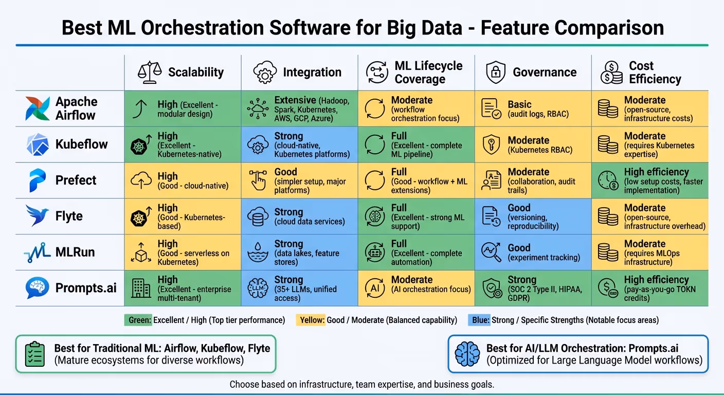 ML Orchestration Tools Comparison: Features, Scalability, and Cost Analysis