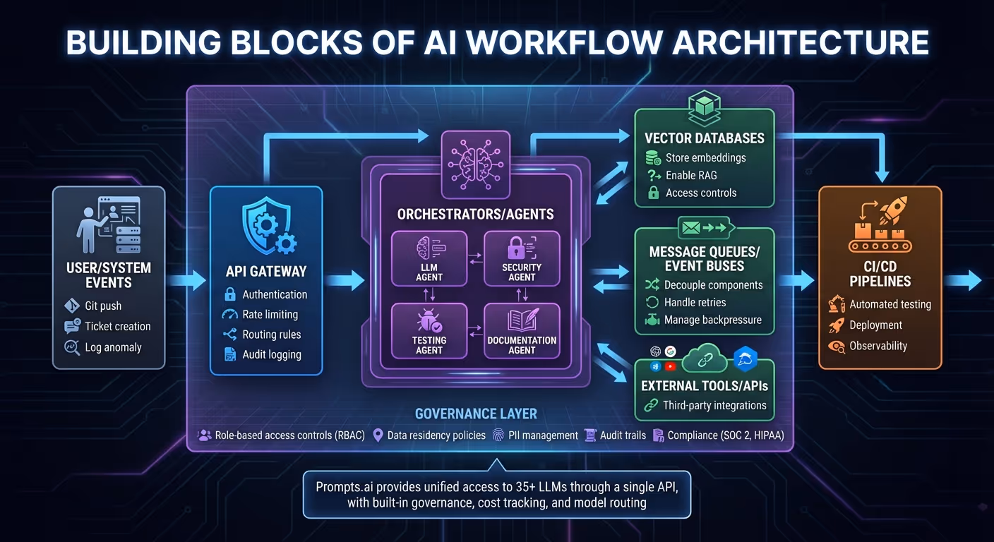 AI Workflow Orchestration Architecture: Core Components and Data Flow