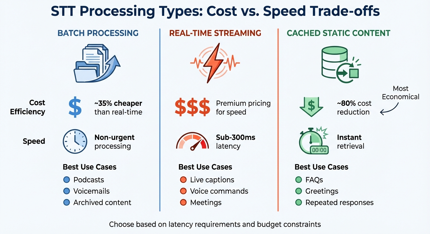 Speech-to-Text Processing Types: Cost Efficiency and Use Cases Comparison