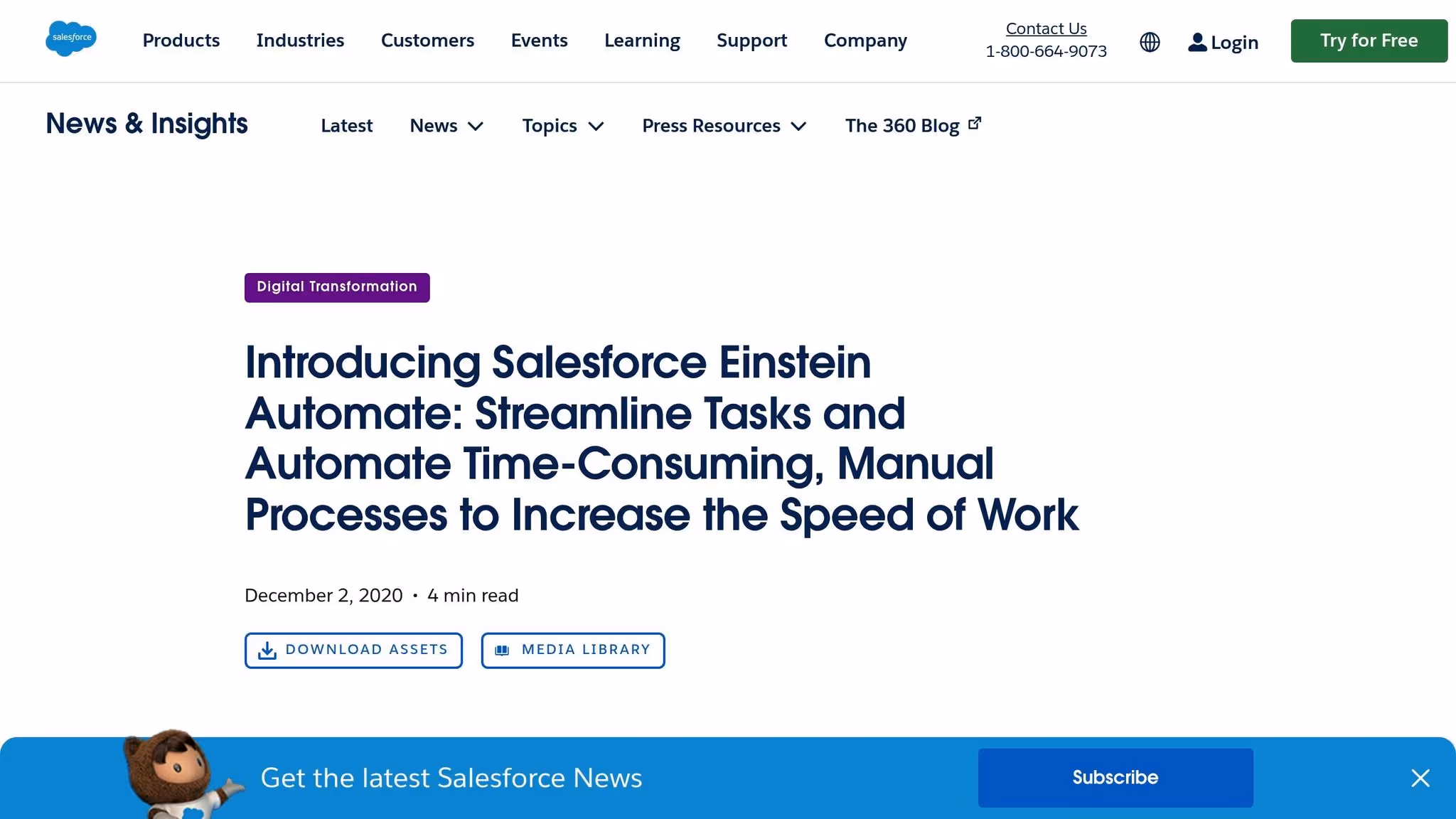Salesforce Einstein Automation Stack