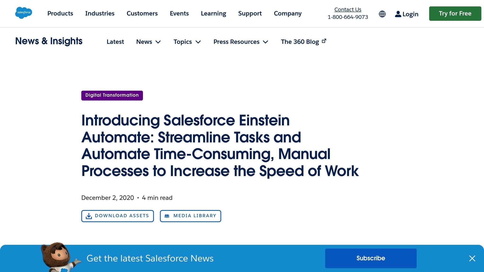 Salesforce Einstein Automation Stack