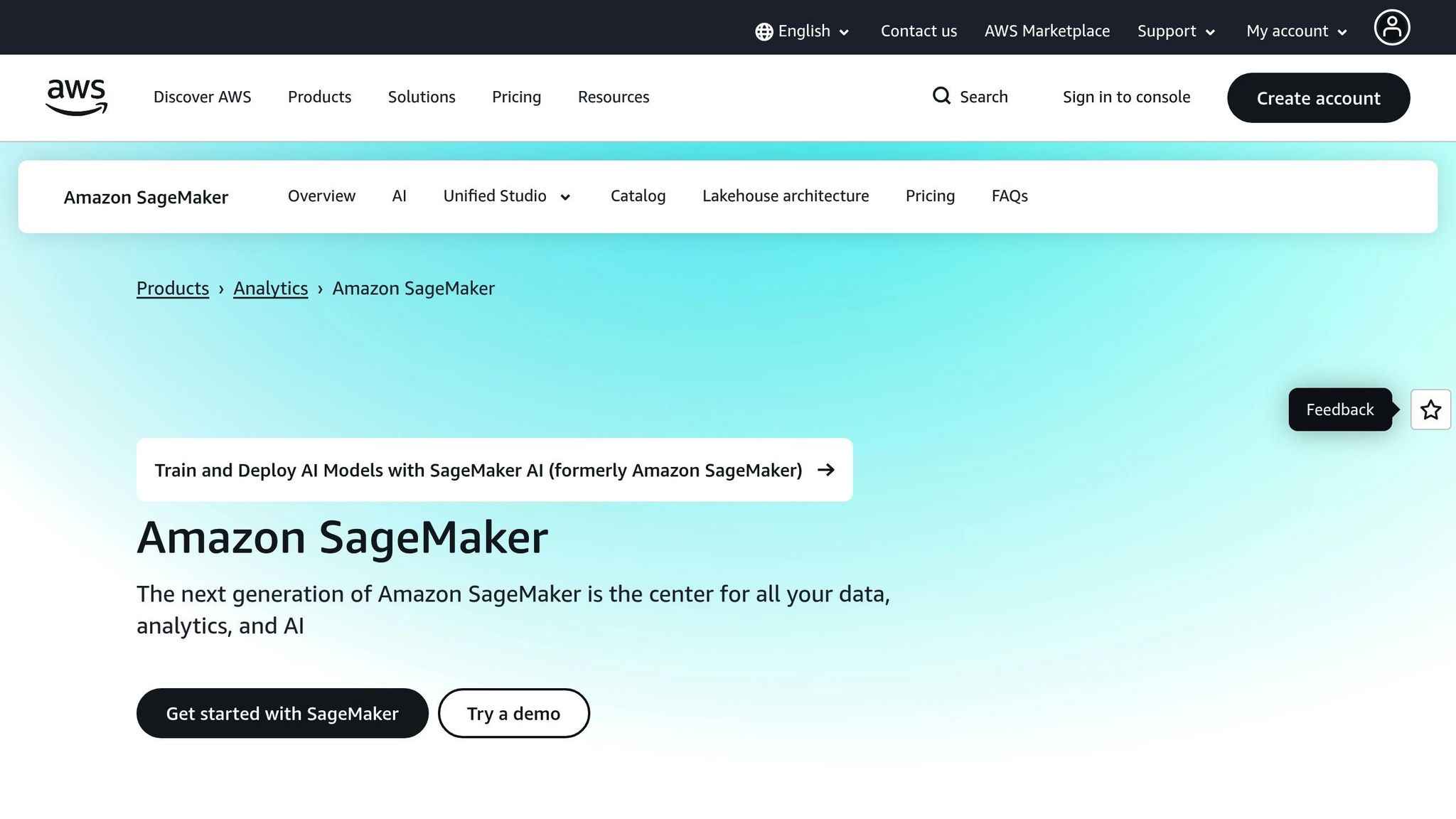 Amazon SageMaker