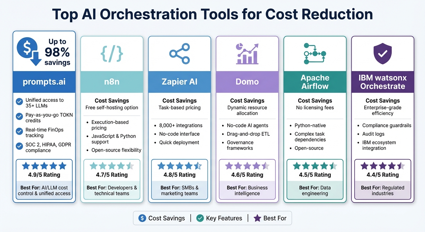 AI Orchestration Tools Comparison: Cost Savings and Key Features