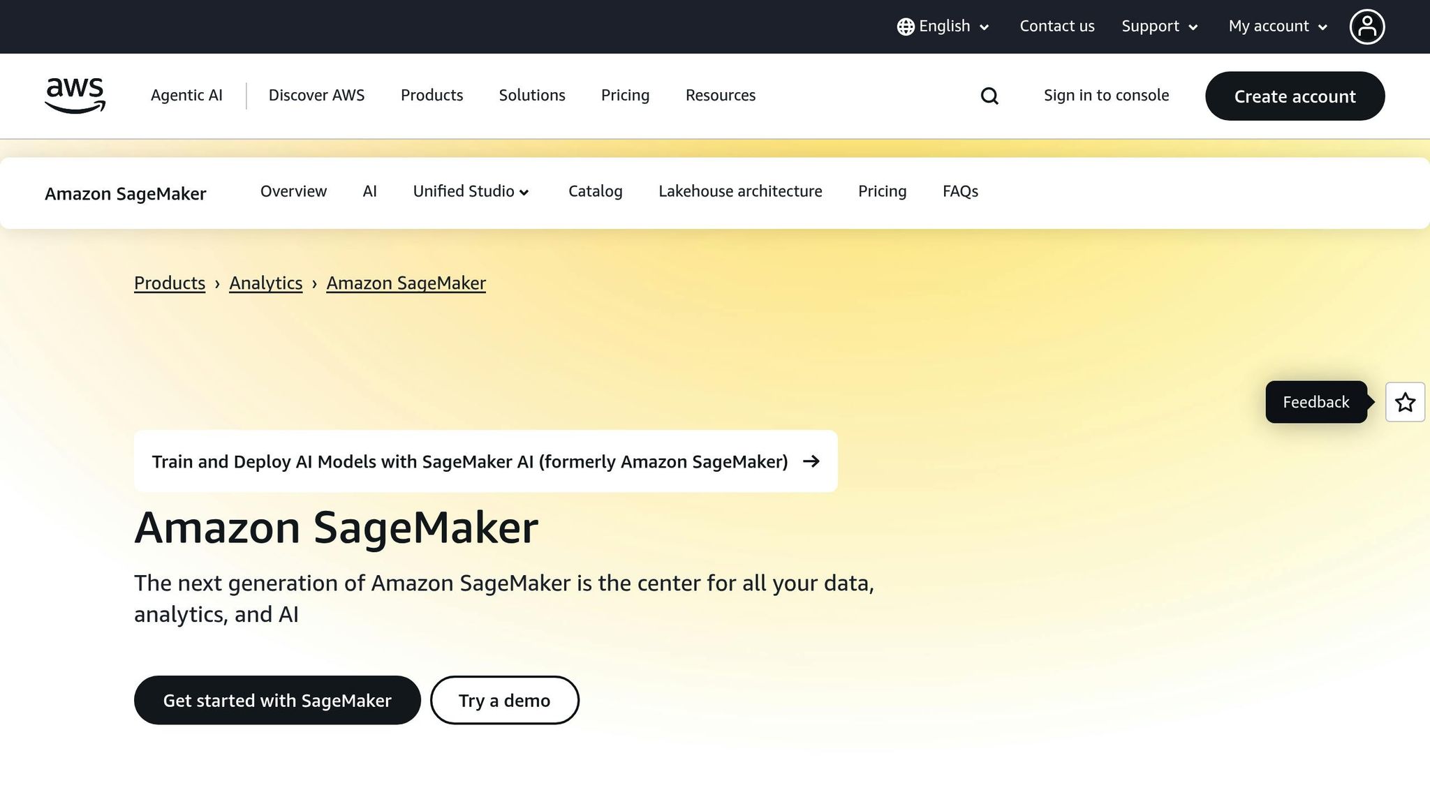 Amazon SageMaker