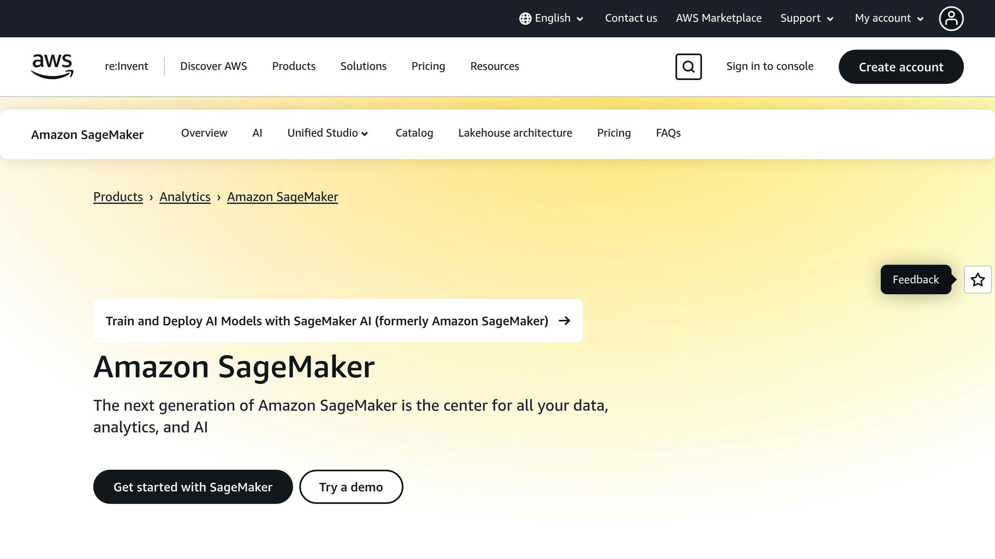 Amazon SageMaker