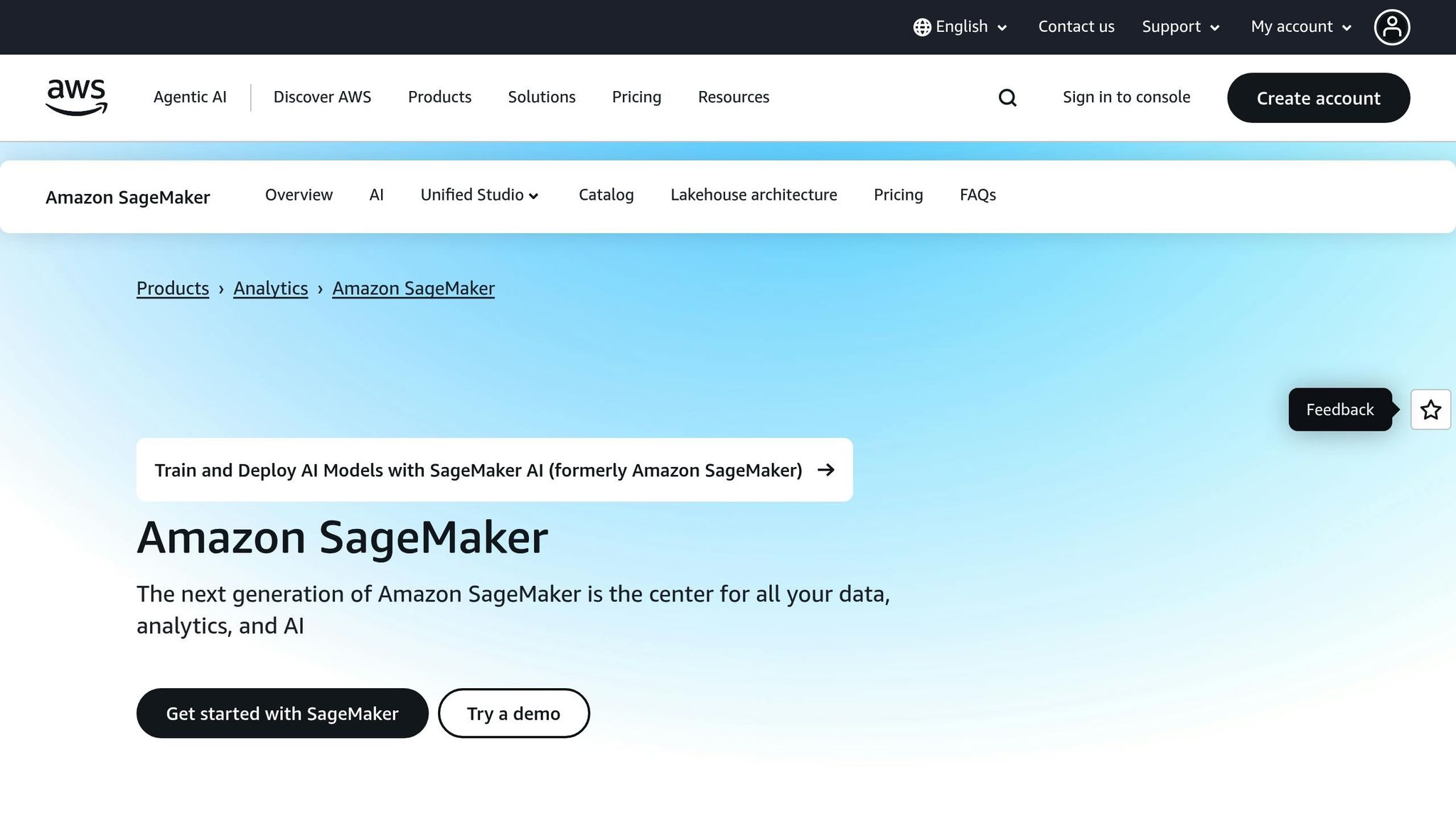 Amazon SageMaker