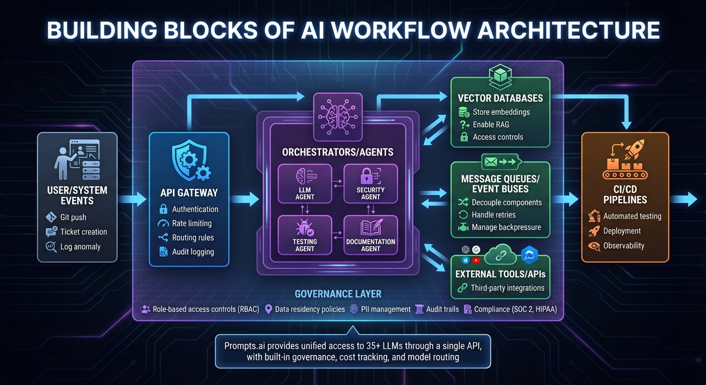 AI Workflow Orchestration Architecture: Core Components and Data Flow