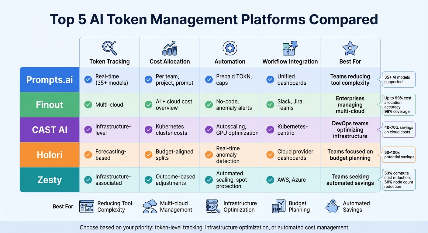 AI Token Management Platforms Comparison: Features and Best Use Cases