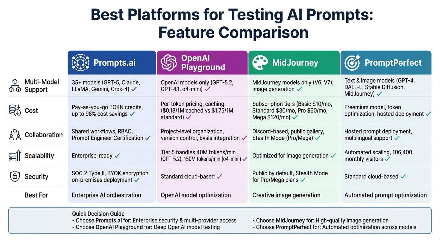 AI Prompt Testing Platforms Comparison: Features, Pricing, and Capabilities
