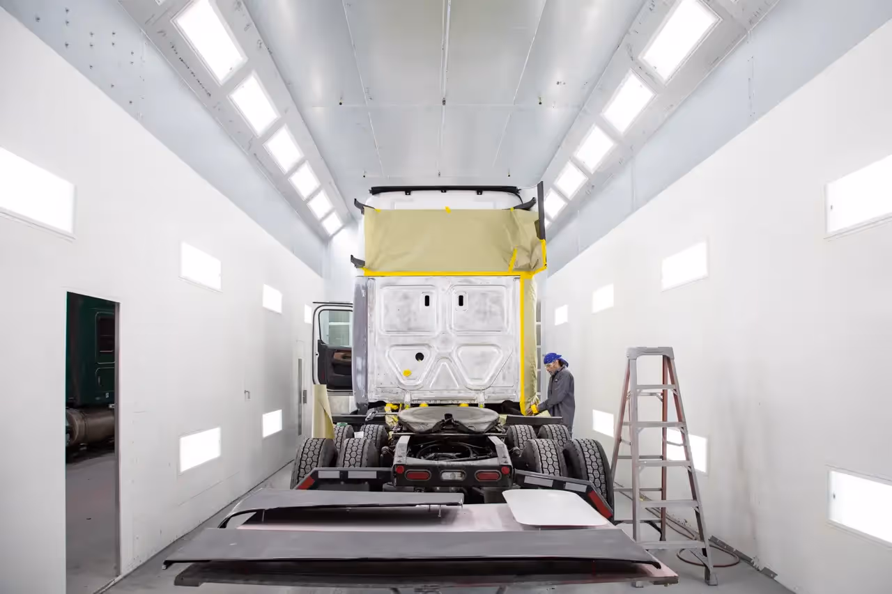Mechanic performing collision repair in Elverson, PA