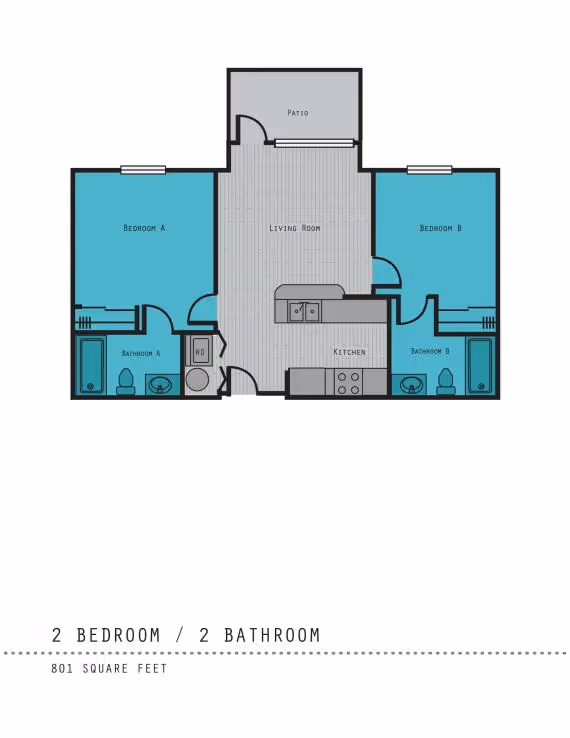 2 Bedroom Small Layout
