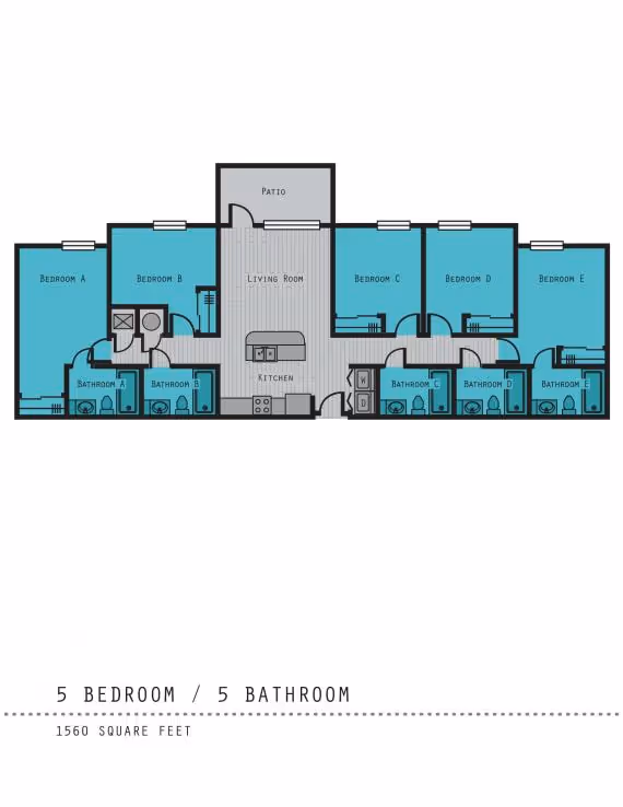 5 Bedroom Layout