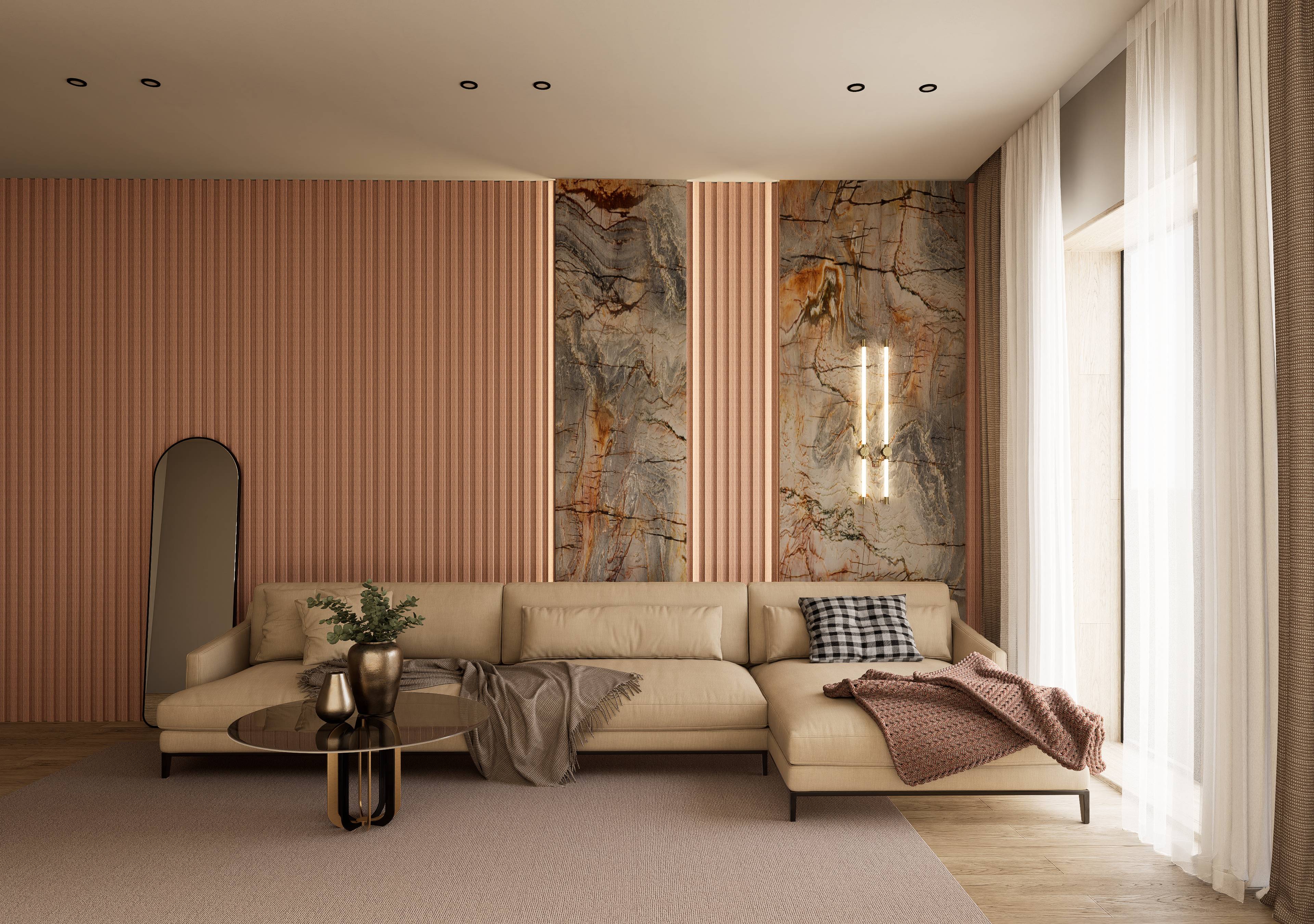 Triple Groove Slatted Wall Panel