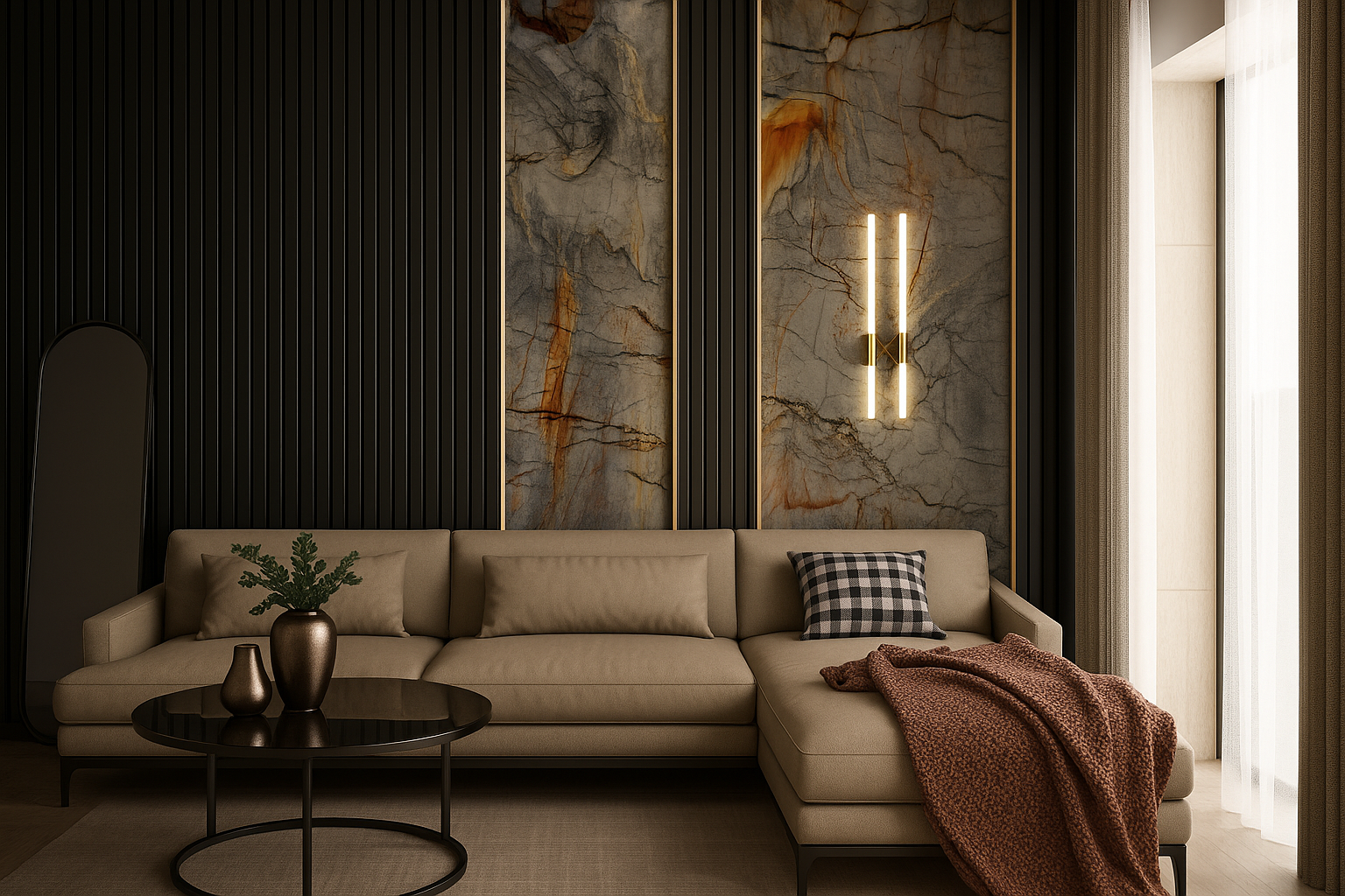 Wavy Louvered Wall Panel