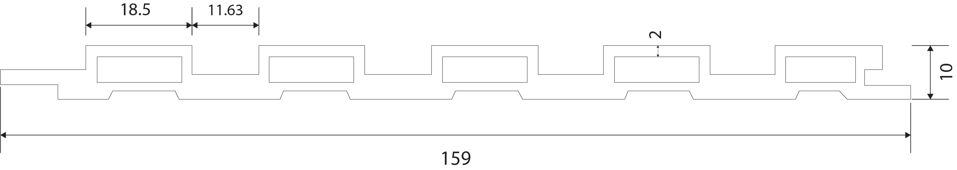 Wavy Louvered Wall Panel