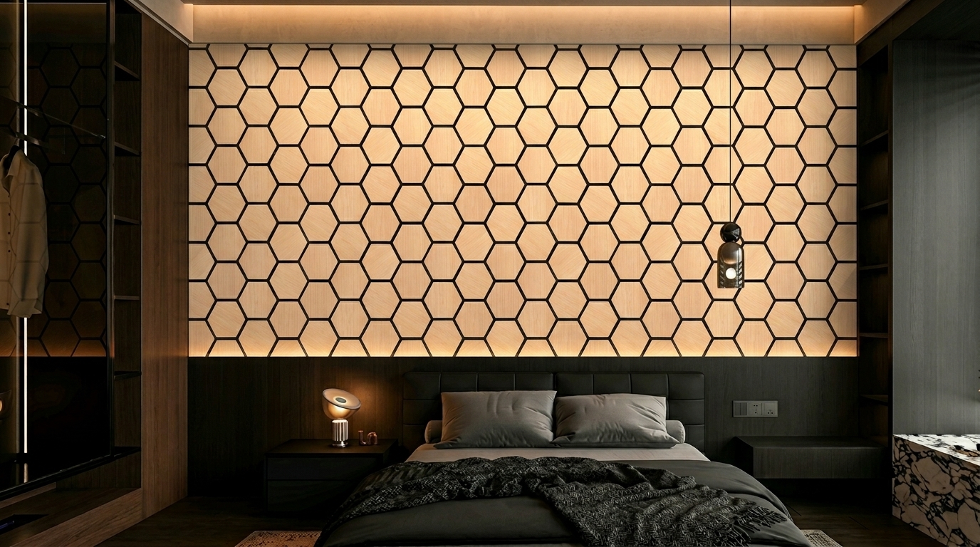 Honeycomb Harmony Acoustic Wall Panel