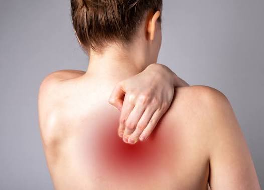 A person who has shoulder blade pain that is coming from irritated rib joints under the muscles