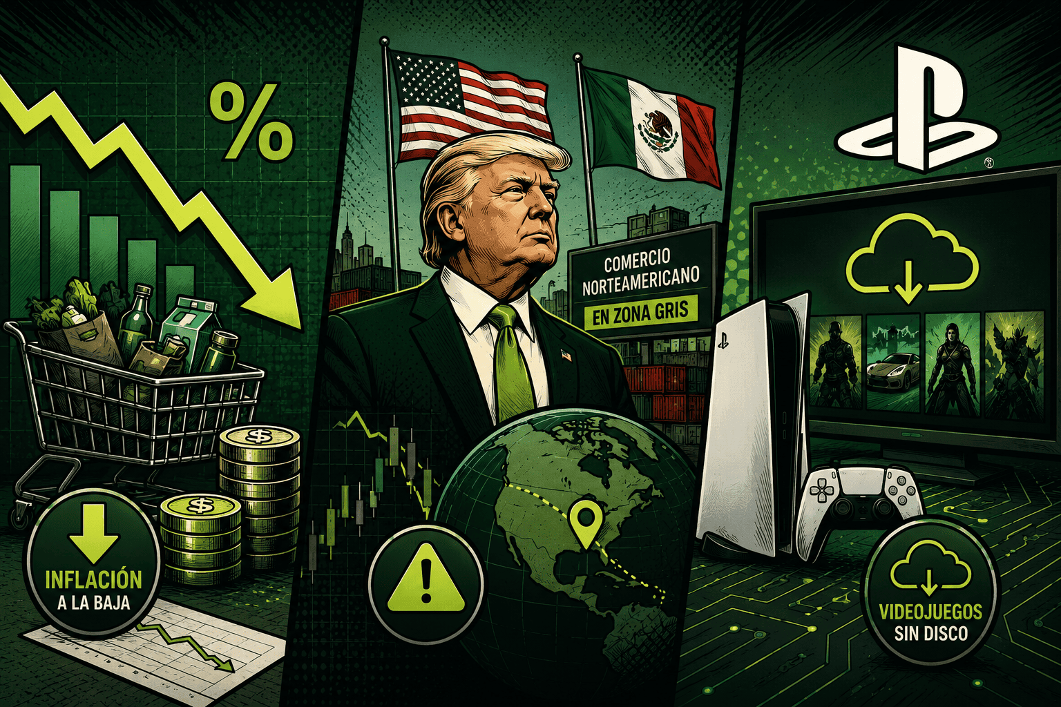 La semana dejó tres señales importantes: la inflación en México volvió a desacelerarse, el futuro del T-MEC enfrenta mayor incertidumbre política y PlayStation confirmó su transición hacia un modelo completamente digital. Para las PyMEs, el mensaje es claro: cuidar el financiamiento, ajustar estrategias al entorno económico y acelerar su transformación digital será clave para mantenerse competitivas.
