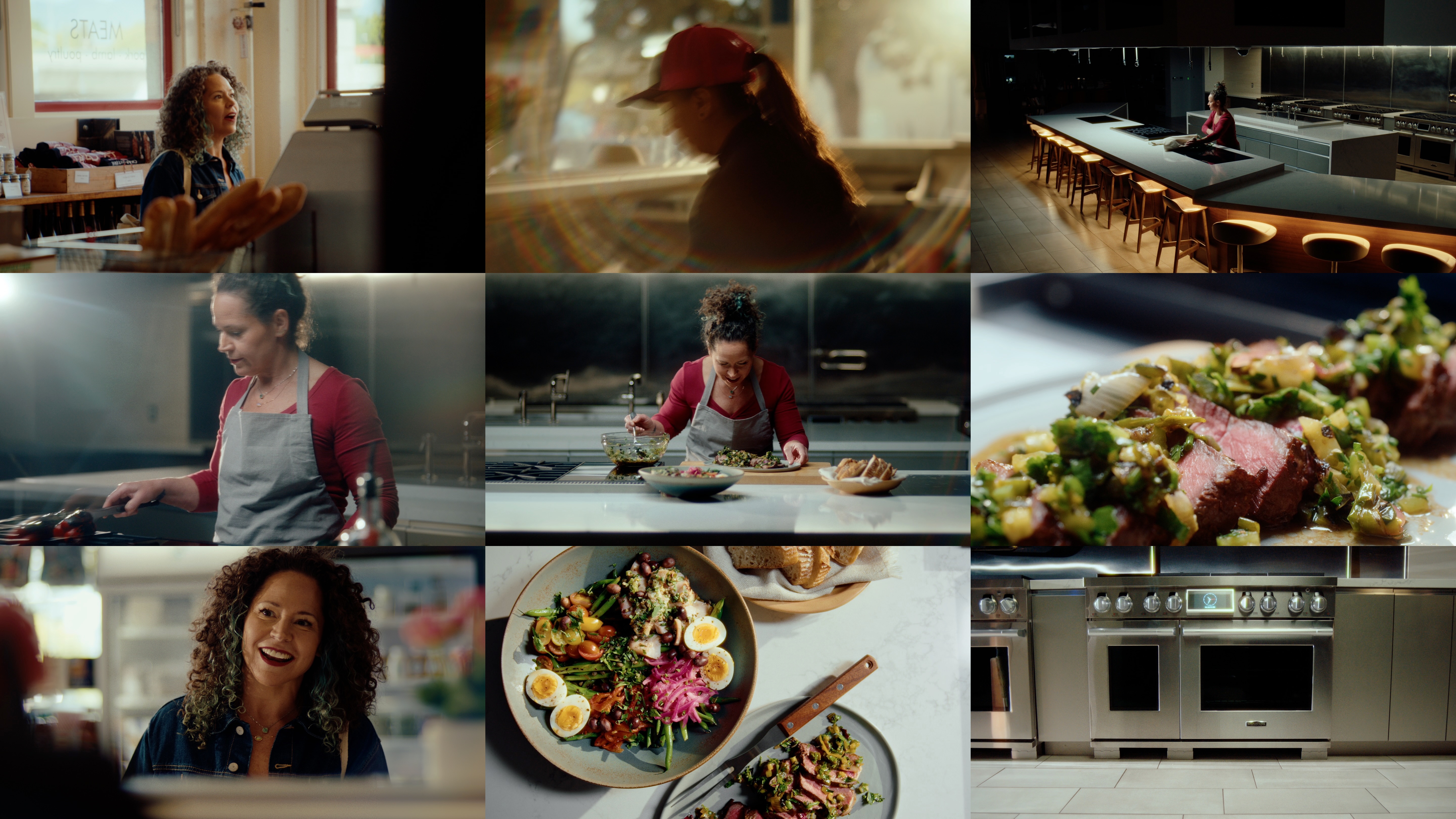 Grid of production stills from LG SKS “True to Food”