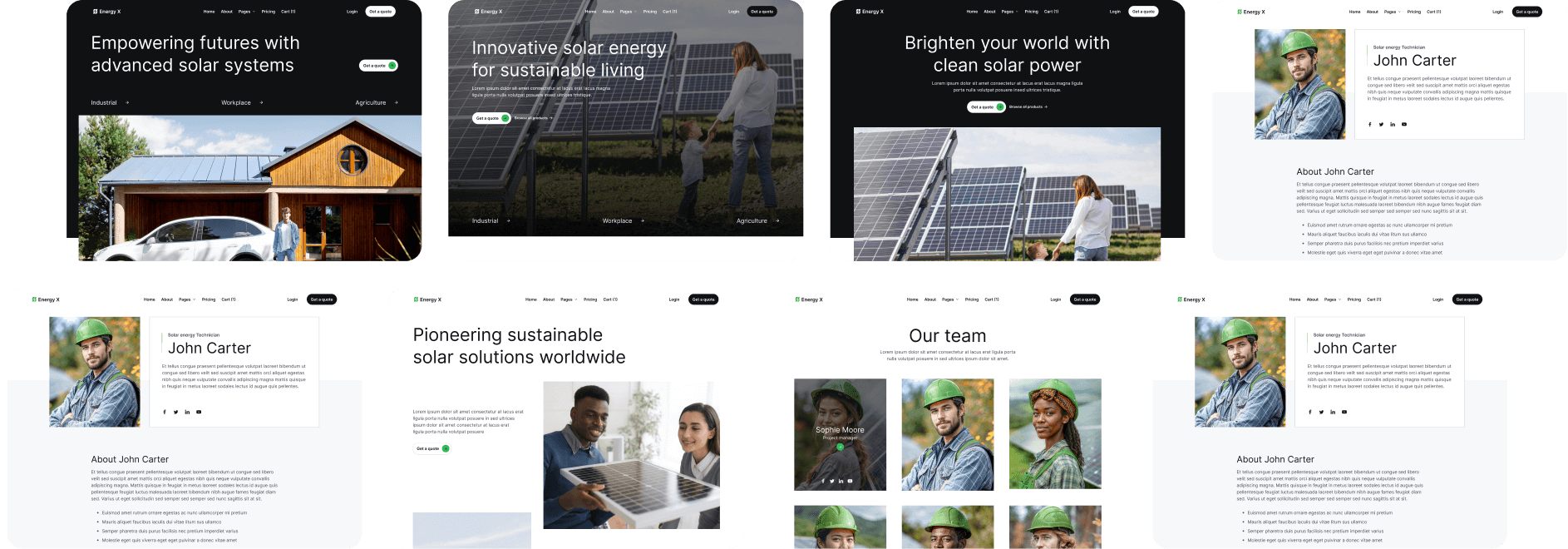 Energy X - Brix Banner Energy Webflow Template