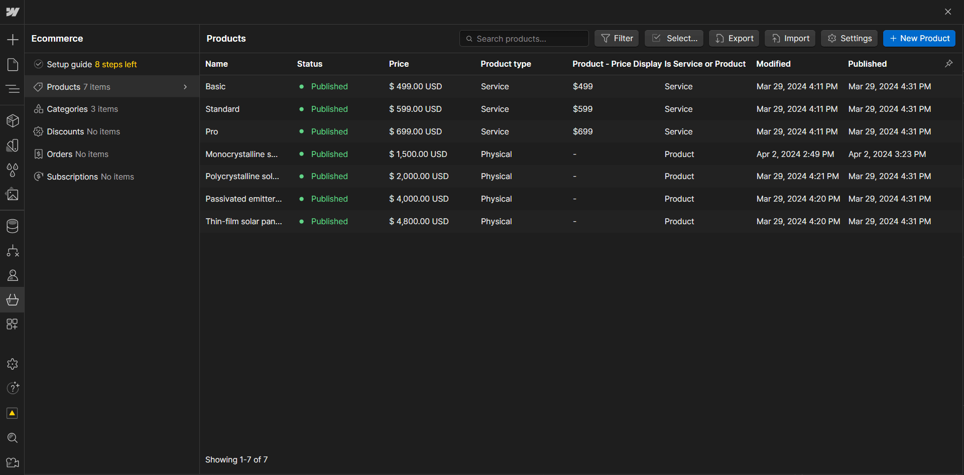 Energy X - Webflow Template And UI Kit Ecommerce Collection