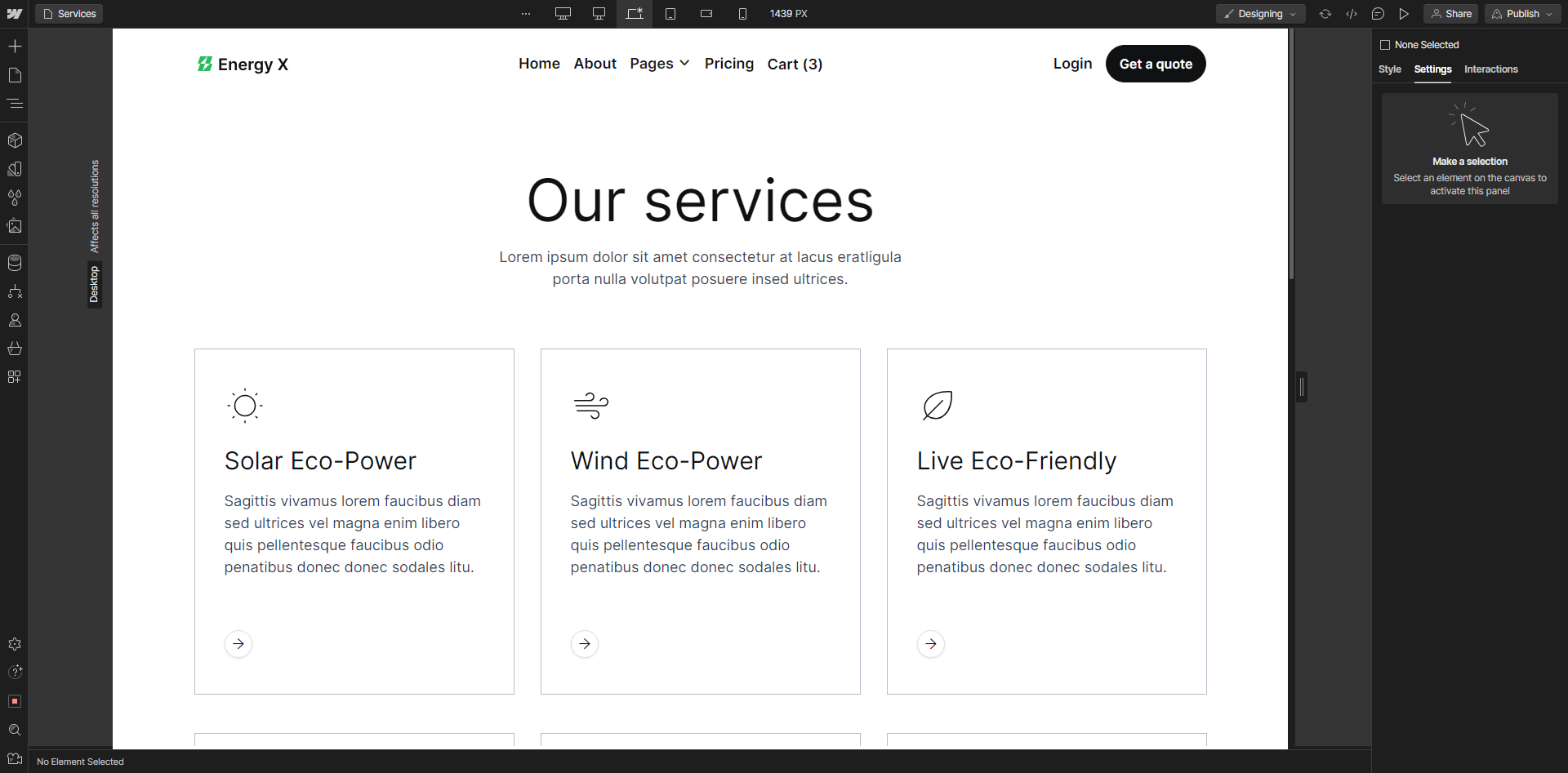 Energy X - Webflow Template And UI Kit Icons And Graphics