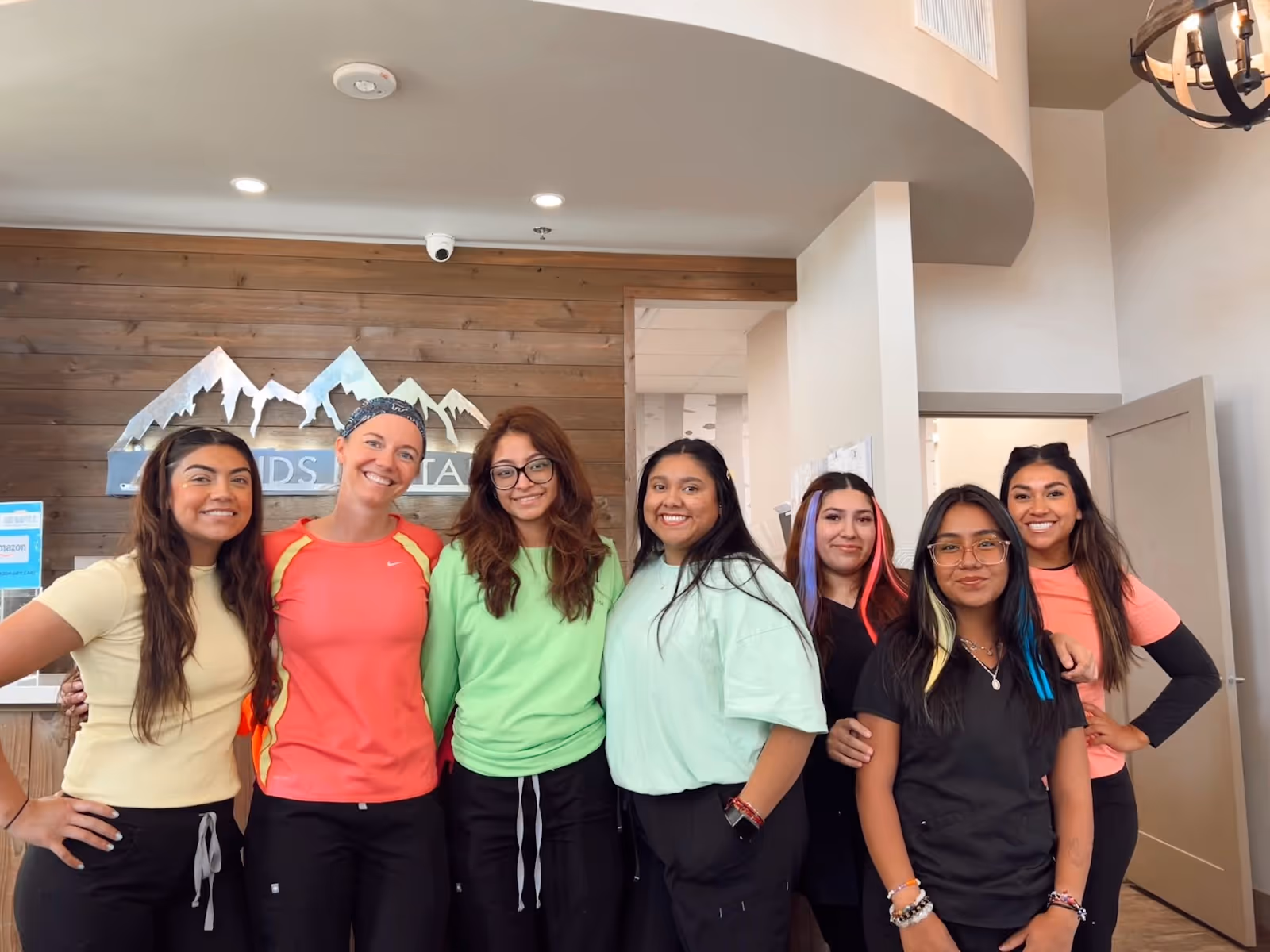 AKD team dressed in neon!
