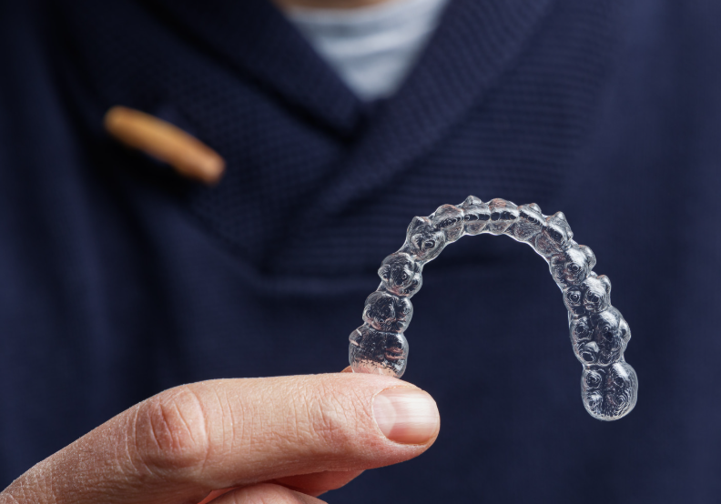 Zoomed in photo of Invisalign