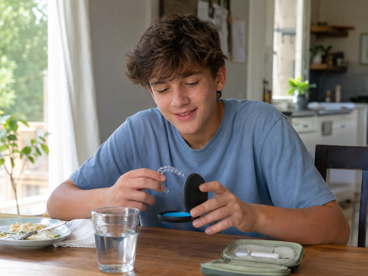 Invisalign in daily life of a teen