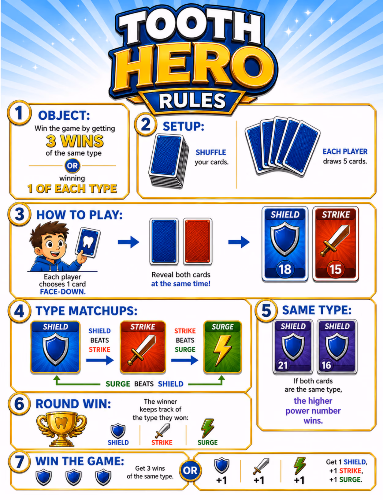 How to play the Tooth Heroes Game