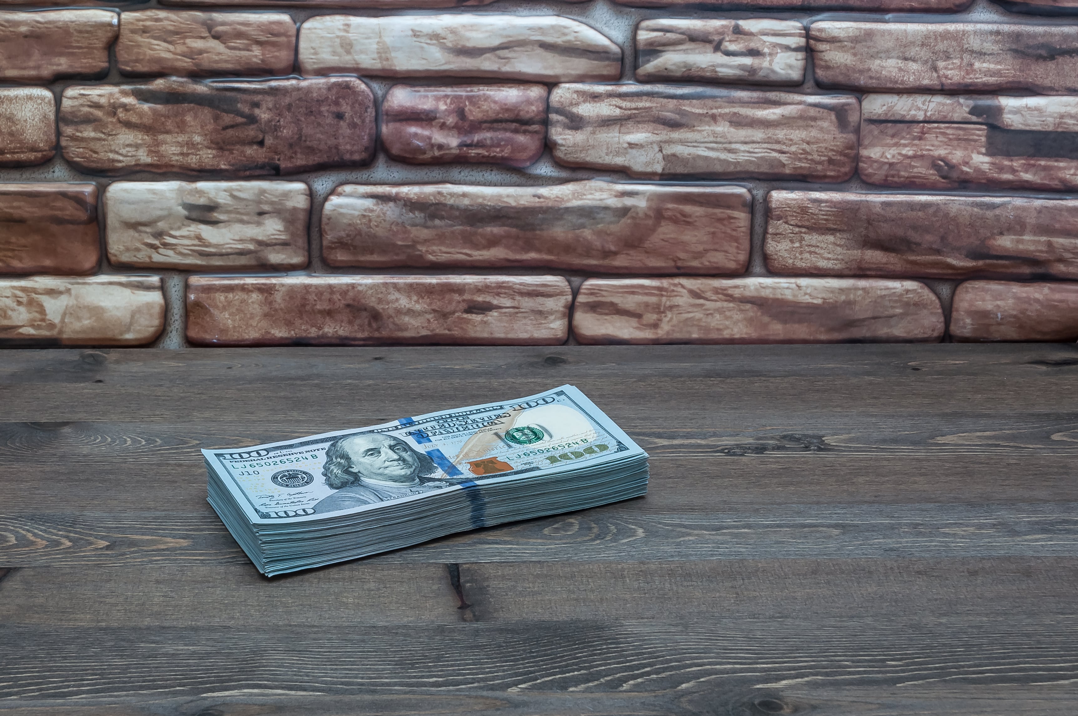 money on the table