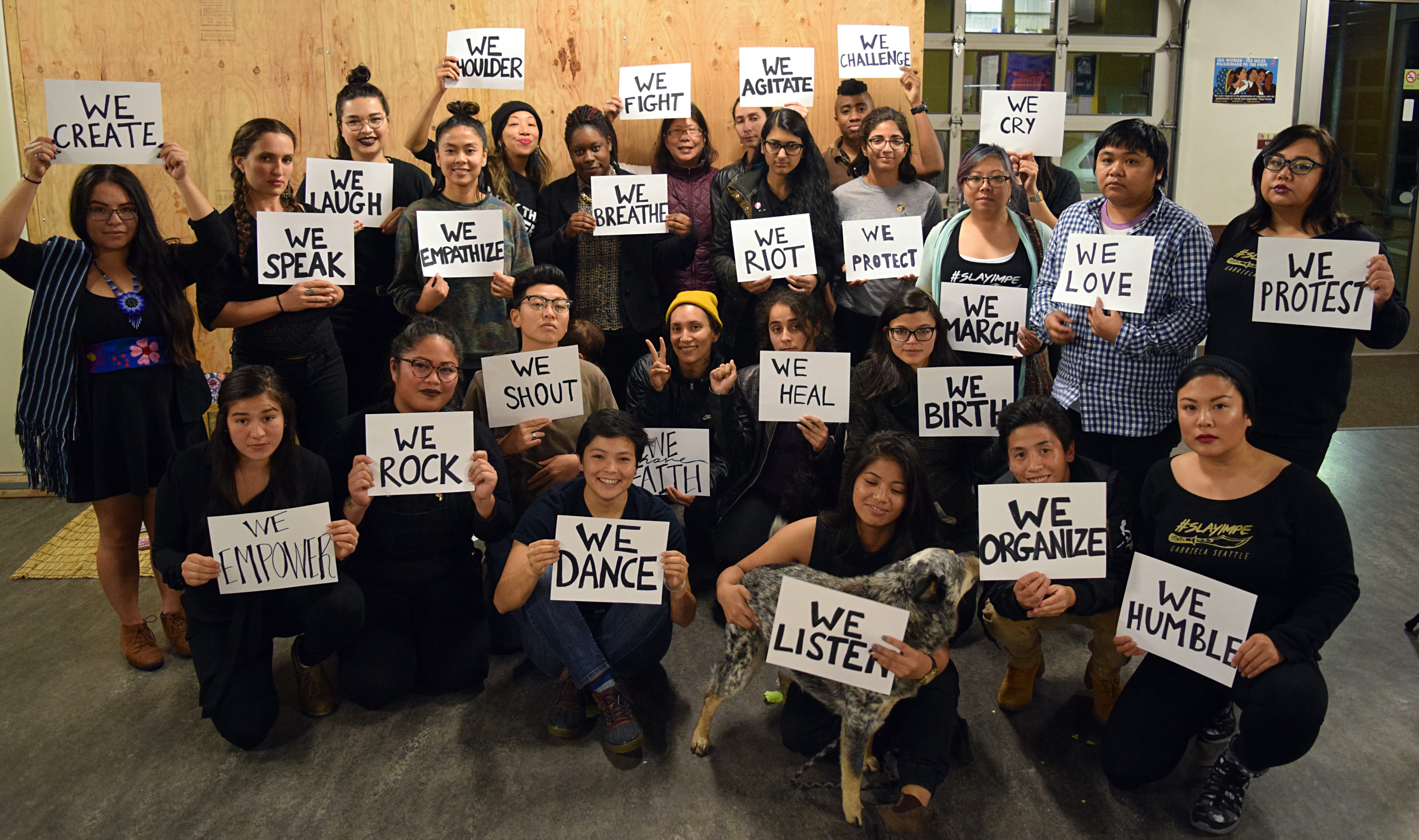 From Women & Trans POC Healing Cipher & #our100seattle Action Photo Credit: Sharon Chang