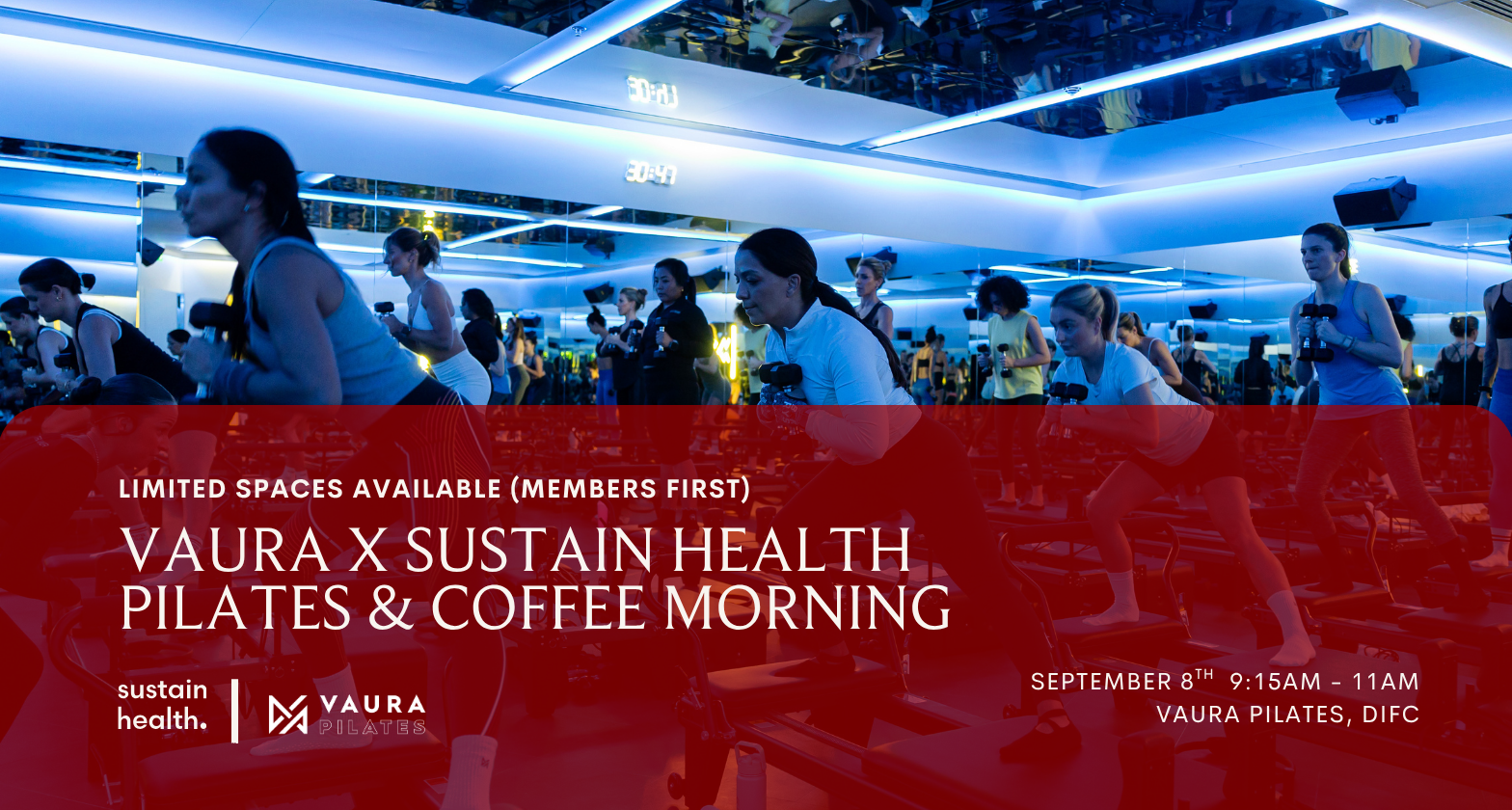 Vaura X Sustain Health Pilates Morning