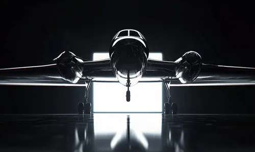 Avion dans un hangar