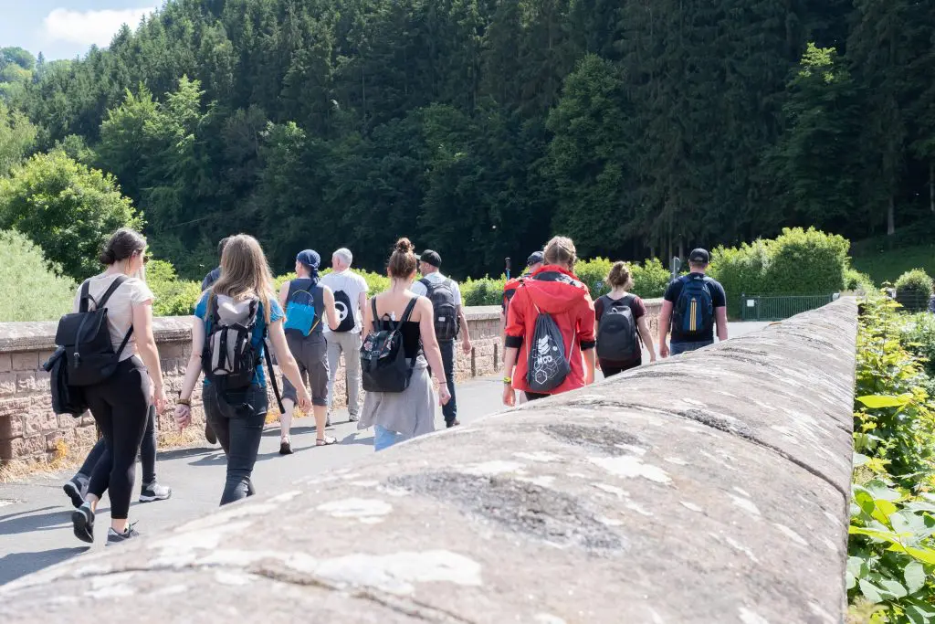 Wandern ist beliebt als Teamausflug bei shapefruit