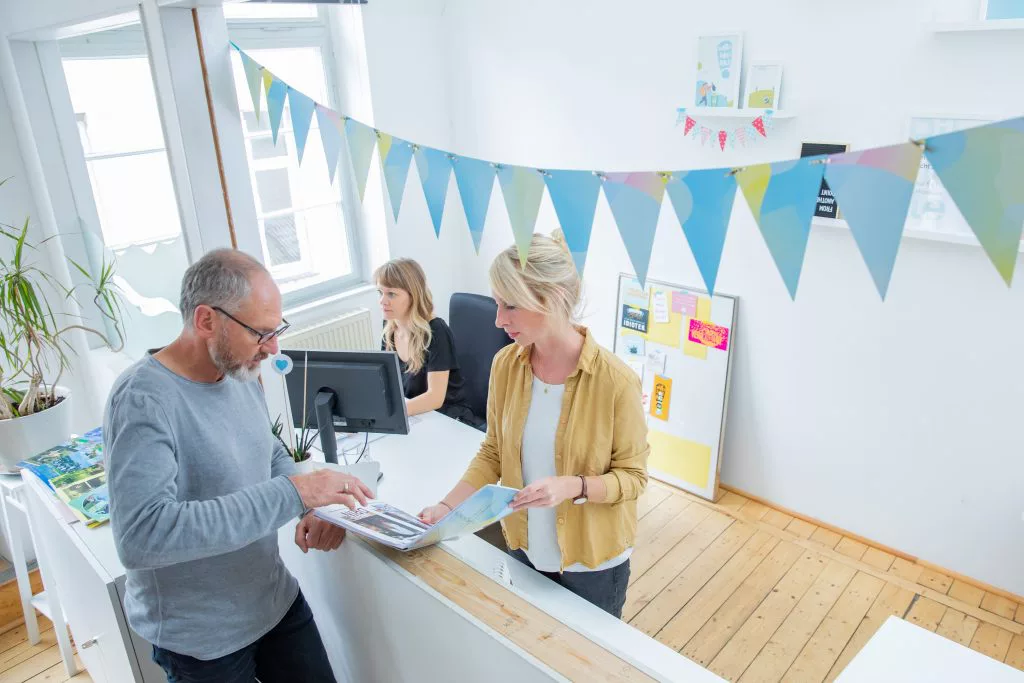 Kreatives Arbeiten in der Kreation
