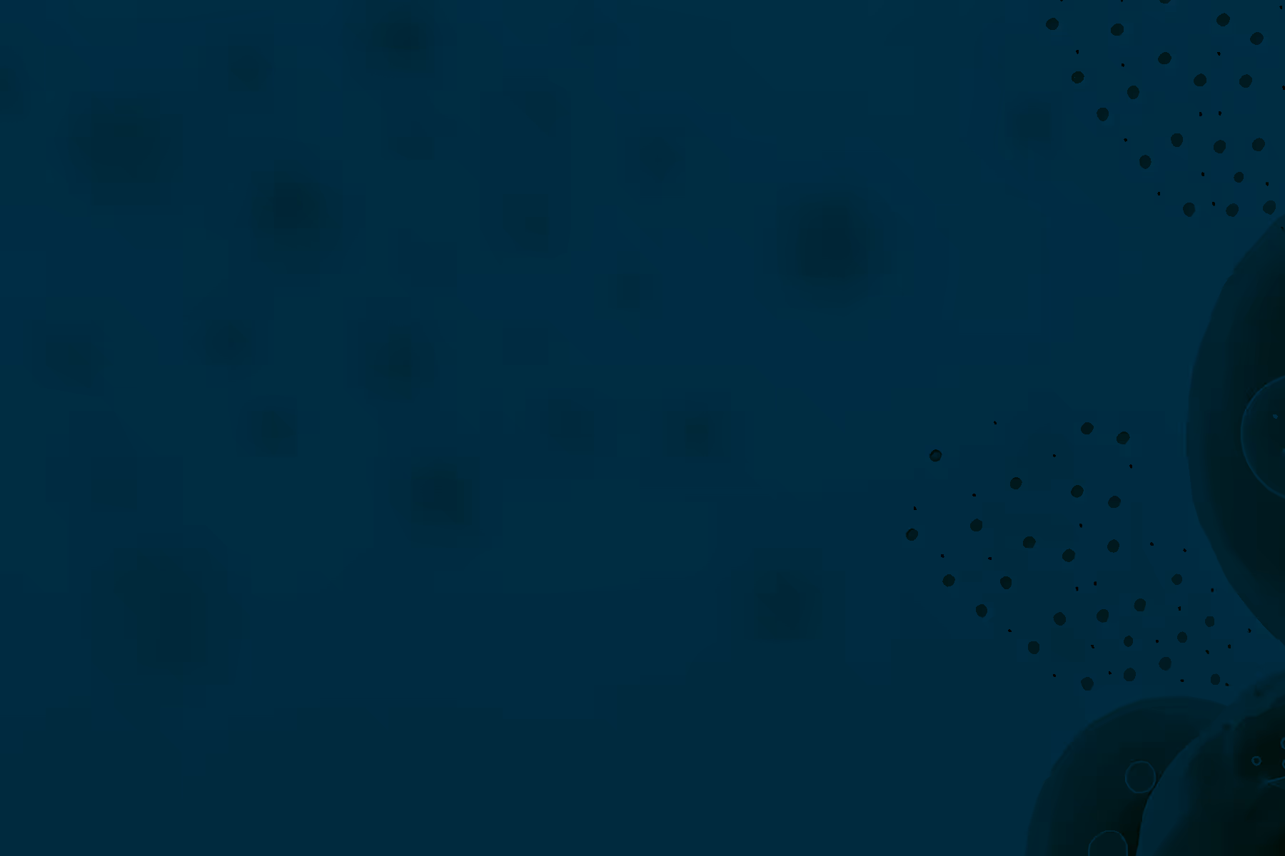 Dark teal background with subtle dotted pattern and organic shapes
