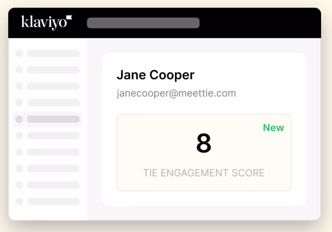 Tie Email Engagement Score
