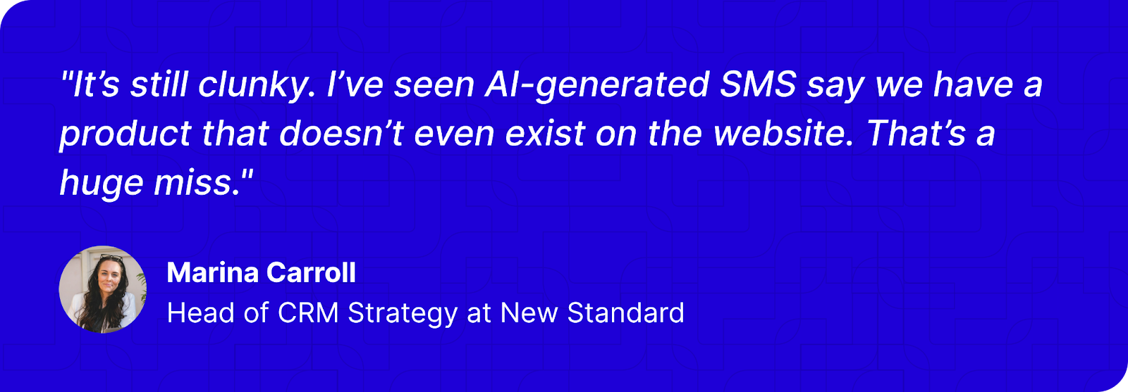 Hallucination risks in customer messaging - AI-generated SMS
