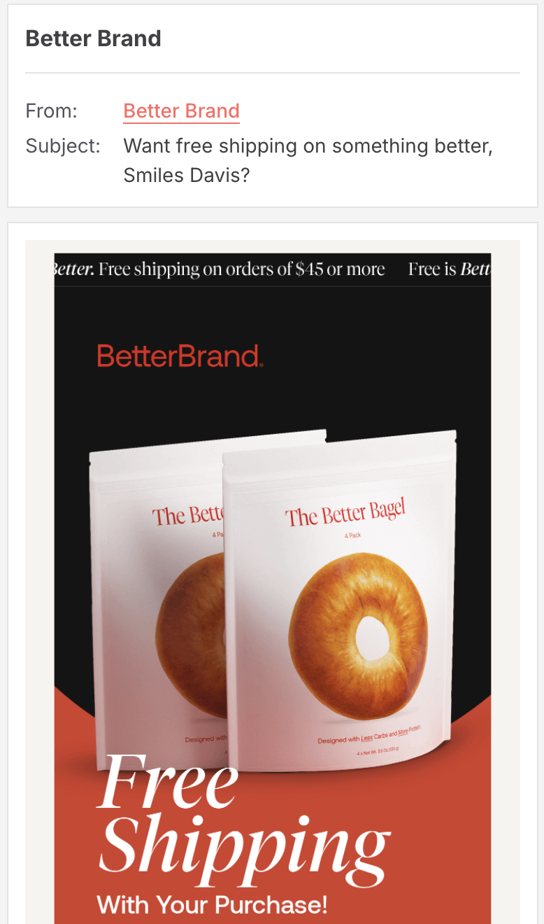 abandoned cart email subject line cost objection