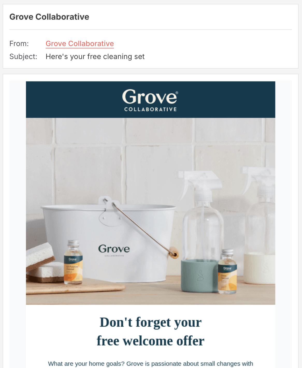 abandoned cart email subject line example first order