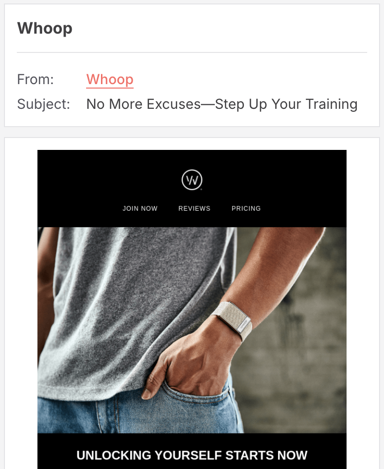 abandoned cart email subject line motivating tone example