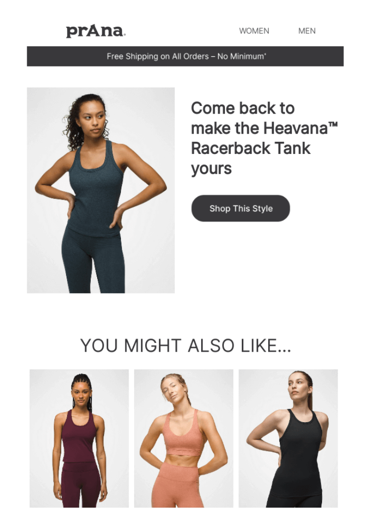 abandoned cart recovery email sent after identity is resolved for higher personalization