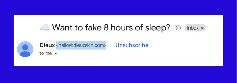 email deliverability best practices: consistent branded "from" domain