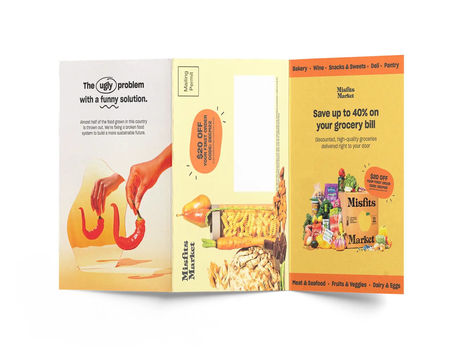 Example of a direct mail sent by an ecommerce brand