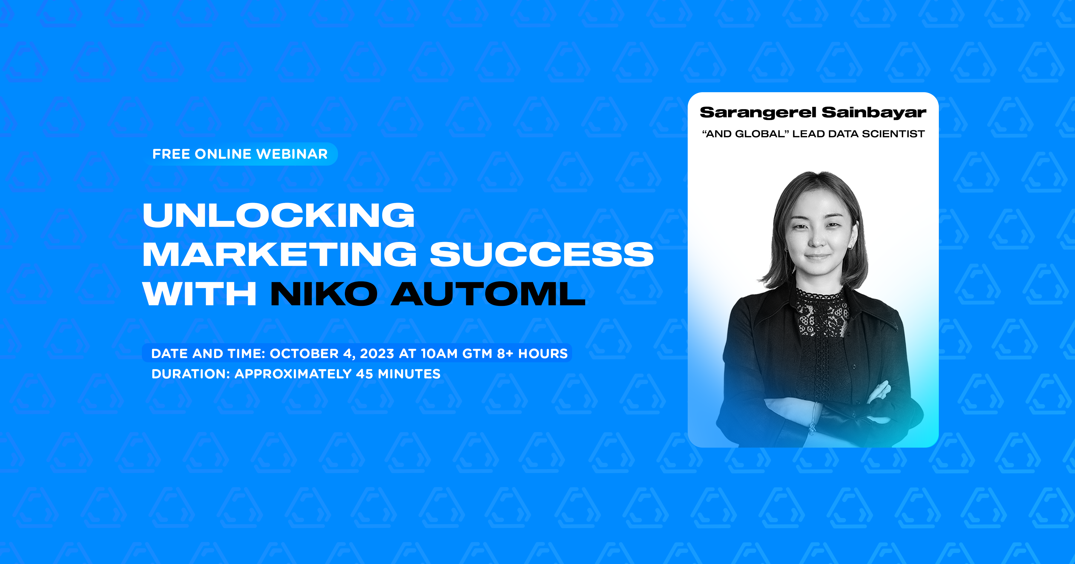 Free Webinar on machine learning platform - Niko - AutoML Platform