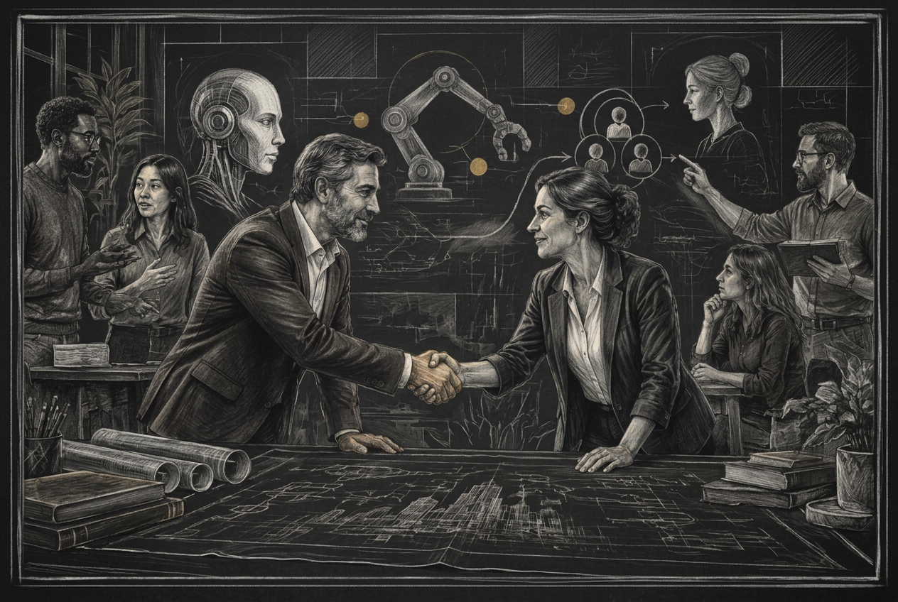 Partners shaking hands
