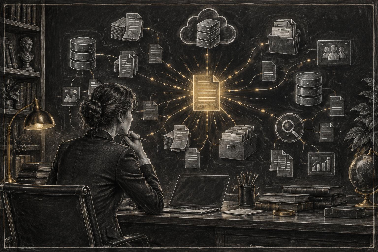 Deep search technology illustration